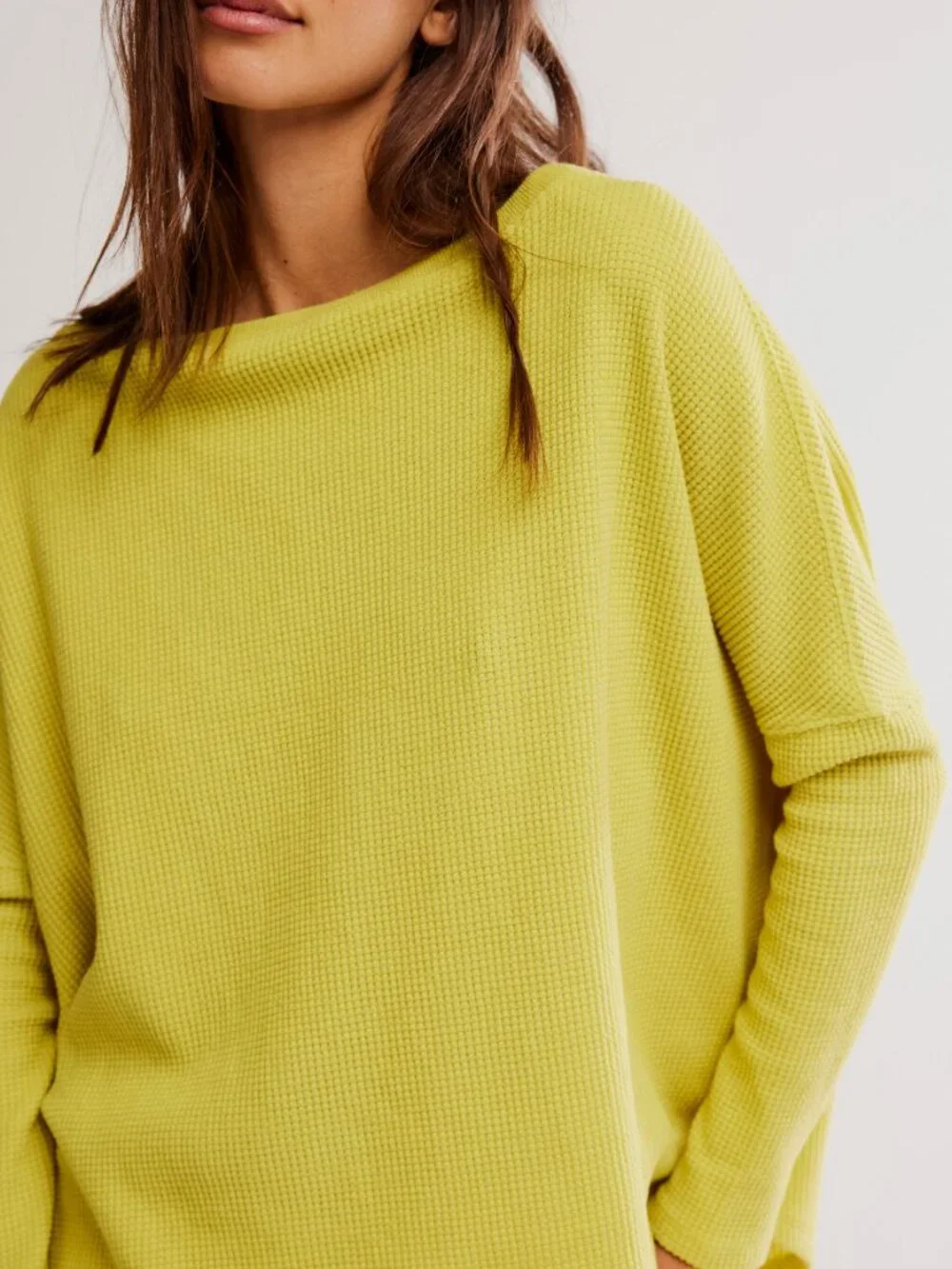 🆕 FREE PEOPLE We The Free Latte Blues Thermal / Acacia